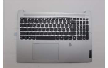 Lenovo 5CB1N92828 C-Cover with keyboard, French, Cloud Grey, Non-Backlight, Fingerprint, US