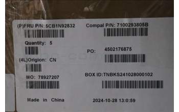 Lenovo 5CB1N92832 Tastatur inkl. Topcase BEL C83FW FP CG NBL AL