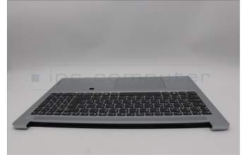 Lenovo 5CB1N92832 C-Cover with keyboard, Belgian, Cloud Grey, Non-Backlight, Fingerprint, UK