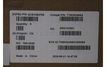 Lenovo 5CB1N93704 Tastatur inkl. Topcase FRA C83FW FP AB NBL AL