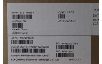 Lenovo 5CB1N94695 Tastatur inkl. Topcase ASM_UK L83E5NFP AG NBL