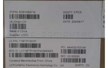 Lenovo 5CB1N94714 C-Cover with keyboard,Belgian,Arctic Grey,Non_Backlight,Non_Fingerprint