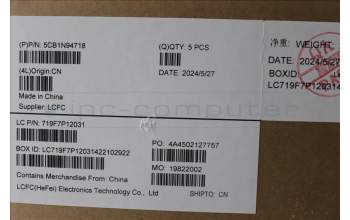 Lenovo 5CB1N94718 Tastatur inkl. Topcase ASM_EURO ENGL83E5NAGNBL