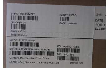 Lenovo 5CB1N94777 Tastatur inkl. Topcase schweiz L83E5NFP AB NBL