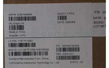 Lenovo 5CB1N94804 Tastatur inkl. Topcase ASM_POR L 83E5AG BL