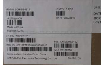 Lenovo 5CB1N94812 Tastatur inkl. Topcase ASM_UK L 83E5AG BL
