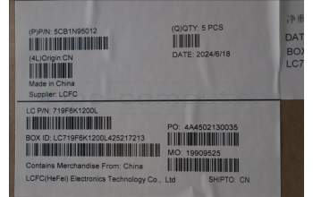 Lenovo 5CB1N95012 C-Cover with keyboard, Greek, Arctic Grey, US