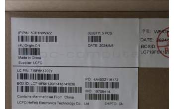 Lenovo 5CB1N95022 C-Cover with keyboard, Spanish, Arctic Grey, UK