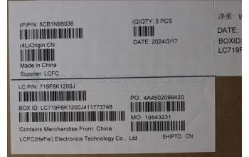 Lenovo 5CB1N95036 C-Cover with keyboard, English, Arctic Grey, US