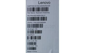 Lenovo 5CB1N95064 Tastatur inkl. Topcase ASM UK H 83DS FP LG