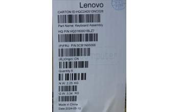 Lenovo 5CB1N95066 Tastatur inkl. Topcase ASM SPA H 83DS FP LG