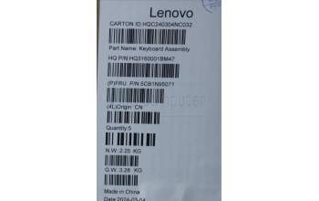 Lenovo 5CB1N95071 Tastatur inkl. Topcase ASM FRA/ENG H83DS FP LG