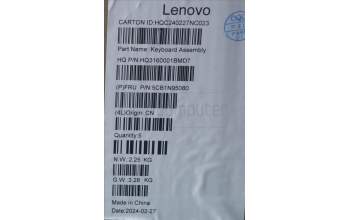 Lenovo 5CB1N95080 Tastatur inkl. Topcase ASM GRE H 83DS FP LG