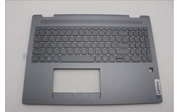 Lenovo 5CB1N95080 C-Cover with keyboard, Greek, Luna Grey, Fingerprint, US