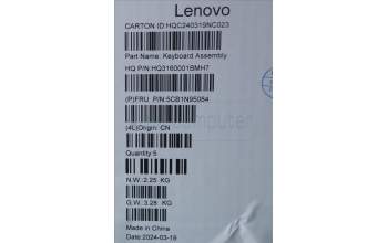 Lenovo 5CB1N95084 Tastatur inkl. Topcase ASM BEL H 83DS FP LG