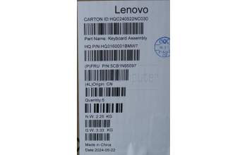 Lenovo 5CB1N95097 Tastatur inkl. Topcase ASM SPA H 83DS FP CB
