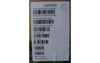 Lenovo 5CB1N95105 C-Cover with keyboard, Russian, Cosmic Blue, Fingerprint, US