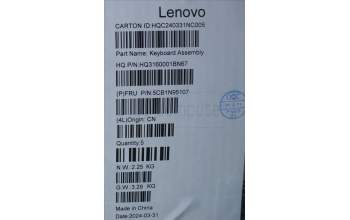 Lenovo 5CB1N95107 Tastatur inkl. Topcase ASM GER H 83DS FP CB