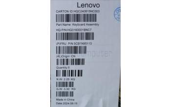 Lenovo 5CB1N95113 Tastatur inkl. Topcase ASM HUN H 83DS FP CB