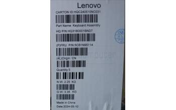 Lenovo 5CB1N95114 Tastatur inkl. Topcase ASM NORDIC H 83DS FP CB