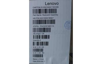 Lenovo 5CB1N95115 Tastatur inkl. Topcase ASM BEL H 83DS FP CB