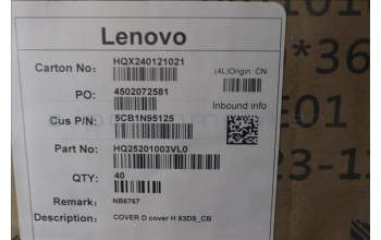 Lenovo 5CB1N95125 D-Cover, 83DS, Cosmic Blue