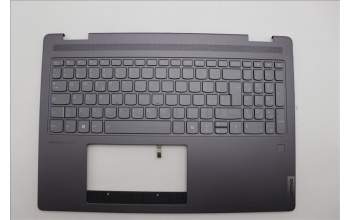 Lenovo 5CB1N95133 C-Cover with keyboard, Italian, Storm Grey, FingerPrint, UK