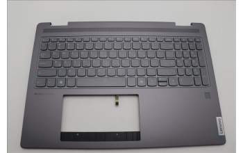 Lenovo 5CB1N95136 C-Cover with keyboard, Hebrew, Storm Grey, Fingerprint, US