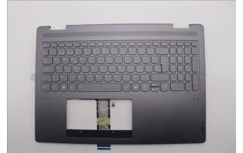 Lenovo 5CB1N95145 C-Cover with keyboard, Switzerland, Storm Grey, Fingerprint, UK