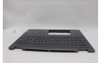 Lenovo 5CB1N95150 C-Cover with keyboard, US English Euro, Storm Grey, FingerPrint, US