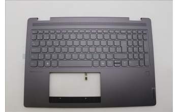 Lenovo 5CB1N95155 C-Cover with keyboard, Belgian, Storm Grey, FingerPrint, UK