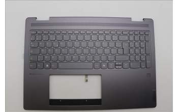 Lenovo 5CB1N95157 C-Cover with keyboard, French, Storm Grey, FingerPrint, US