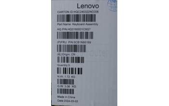 Lenovo 5CB1N95169 Tastatur inkl. TopcaseASM GER H83DL NFP SG