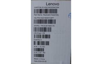Lenovo 5CB1N95176 Tastatur inkl. TopcaseASM SWS H83DL NFP SG