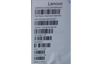 Lenovo 5CB1N95182 Tastatur inkl. Topcase englisch H83DL NFP SG