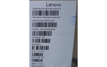 Lenovo 5CB1N95186 Tastatur inkl. TopcaseASM BEL H83DL NFP SG