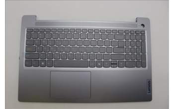 Lenovo 5CB1N95270 C-Cover with keyboard, Greek, Arctic Grey, Backlight, Fingerprint, US