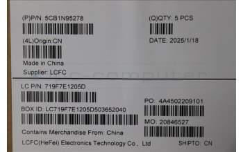 Lenovo 5CB1N95278 Tastatur inkl. Topcase ASM_NORDIC L 83E6FPAGBL