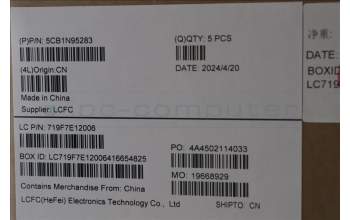 Lenovo 5CB1N95283 Tastatur inkl. Topcase schweiz L 83E6FP AG BL