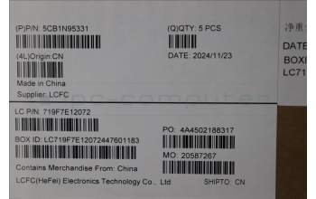 Lenovo 5CB1N95331 Tastatur inkl. Topcase deutsch L 83E6FP AB BL