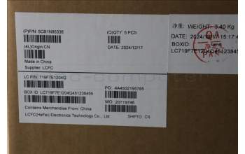 Lenovo 5CB1N95336 C-Cover with keyboard, Italian, Abyss Blue, Backlight, Fingerprint, UK