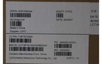 Lenovo 5CB1N95344 C-Cover with keyboard, Spanish, Abyss Blue, Backlight, Fingerprint, UK