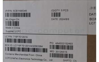 Lenovo 5CB1N95345 C-Cover with keyboard, Switzerland, Abyss Blue, Backlight, Fingerprint, UK