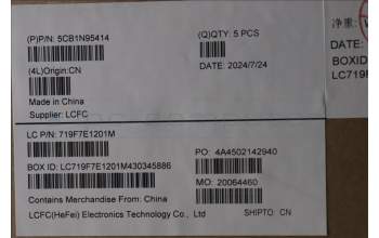 Lenovo 5CB1N95414 Tastatur inkl. Topcase ASM_UK L 83E6AG NBL