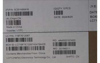 Lenovo 5CB1N95416 Tastatur inkl. Topcase spanisch L 83E6AG NBL