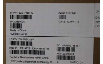 Lenovo 5CB1N95419 Tastatur inkl. Topcase ASM_POR L 83E6AG NBL