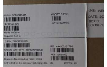 Lenovo 5CB1N95425 C-Cover with keyboard, French, Arctic Grey, Non-Backlight, US