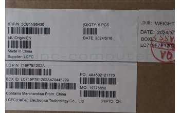 Lenovo 5CB1N95430 C-Cover with keyboard, Hebrew, Arctic Grey, Non-Backlight, US