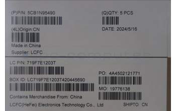 Lenovo 5CB1N95490 Tastatur inkl. Topcase ASM_HBW L 83E6AB NBL