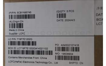 Lenovo 5CB1N95745 C-Cover with keyboard, Bulgarian, Abyss Blue, Non-Backlight, UK